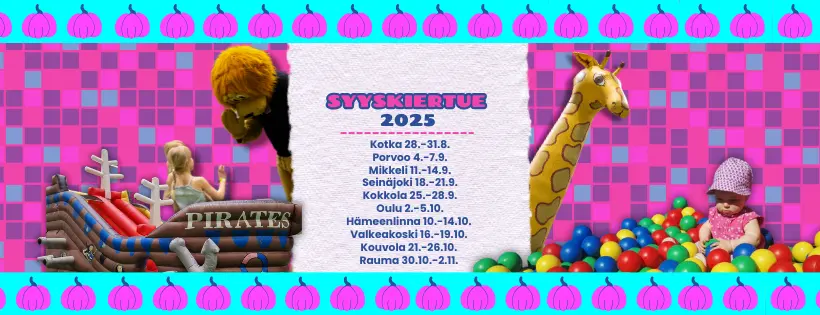 PomppuMaailma syyskiertue 2025 kaupungit